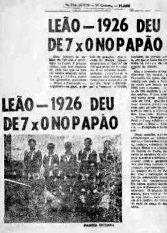 Em 1926, o Remo aplicou 7x0 no Paysandu