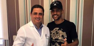 Gustavo Ramos com o neurocirurgião Amilton Araújo Júnior