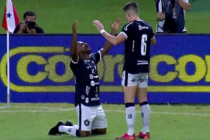 Remo 2×0 Corinthians-SP (Muriqui e Leonan) – Foto: Reprodução (Sportv)