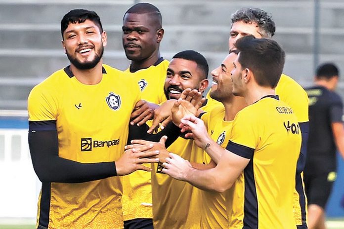 Paulinho Curuá, Diego Ivo, Evandro, Rodriguinho, Ícaro e Leonan – Foto: Cristino Martins (O Liberal) Paulinho Curuá, Diego Ivo, Evandro, Rodriguinho, Ícaro e Leonan – Foto: Cristino Martins (O Liberal)