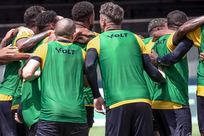 Jogadores remistas realizam atividade física – Foto: Samara Miranda (Clube do Remo)