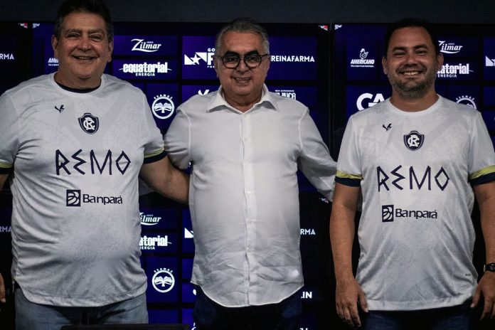 Antônio Carlos Teixeira, Sérgio Papellin e Glauber Gonçalves – Foto: Samara Miranda (Clube do Remo)