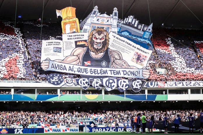 Mosaico do Fenômeno Azul no Mangueirão – Foto: Samara Miranda (Clube do Remo)
