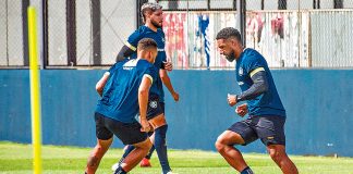 Matheus Lucas, Paulinho Curuá e Vidal – Foto: Samara Miranda (Clube do Remo)