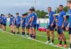 Jogadores remistas realizam atividade física – Foto: Samara Miranda (Clube do Remo)