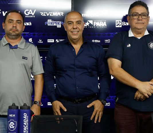 Glauber Gonçalves, Marcos Braz e Antônio Carlos Teixeira (Tonhão) – Foto: Samara Miranda (Clube do Remo)
