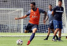 Marcelinho, Maxwell e António Oliveira – Foto: Samara Miranda (Clube do Remo)