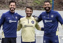 Marcelo Rangel, Daniel Crizel e Ygor Vinhas – Foto: Samara Miranda (Clube do Remo)