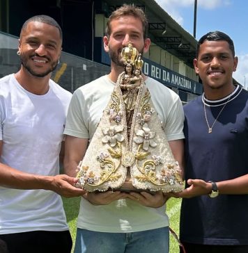 Rafael Castro, Léo Lang e Pedro Rocha –– Foto: Divulgação (Clube do Remo)