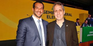 Samir Xaud e Ricardo Gluck Paul – Foto: Rafael Ribeiro (CBF)