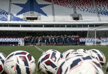 Jogadores remistas realizam atividade física – Foto: Samara Miranda (Clube do Remo)