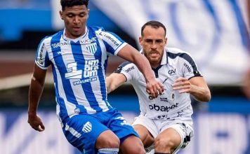 Guto questiona pênalti, explica ausência de laterais e minimiza expulsões em derrota do Remo Avaí-SC 3×1 Remo (Pedro Castro) – Foto: Leo Piva