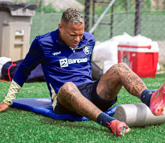 Remo precisa remontar setor ofensivo azulino para decisão contra o Goiás-GO Janderson – Foto: Raul Martins (Clube do Remo)