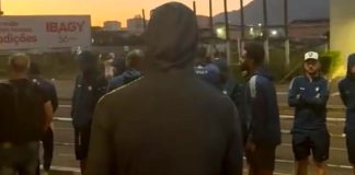 Delegação azulina precisou deixar o hotel após um incêndio em uma padaria – Foto: Reprodução (Clube do Remo)