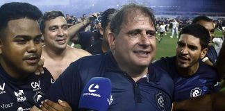 Emocionado, Guto Ferreira fala em respeito, superação e força no acesso do Remo: “Muito obrigado” Remo 3×1 Goiás-GO (Guto Ferreira) – Foto: Thiago Gomes (O Liberal)