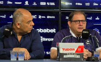 Guto Ferreira explica a não renovação com o Remo e fala como foi o trabalho com Marcos Braz Marcos Braz e Guto Ferreira – Foto: Michel Anderson