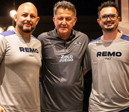 Francisco Yony Londoño, Juan Carlos Osorio e John Mario Arango – Foto: Raul Martins (Clube do Remo)