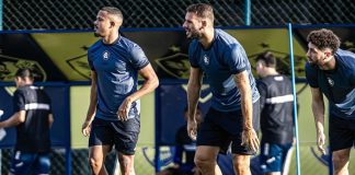 Freitas, Panagiotis Tachtsidis e Léo Andrade – Foto: Raul Martins (Clube do Remo)