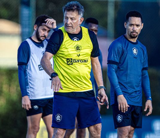 Dúvidas e palpites sobre o novo Leão Giovanni Pavani, Juan Carlos Osorio e Yago Pikachu – Foto: Raul Martins (Clube do Remo)