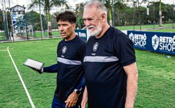 Remo aposta em teste inédito para mapear elenco e alinhar preparação à Série A Gonzalo Llanos e Eric Cavalcante – Foto: Raul Martins (Clube do Remo)