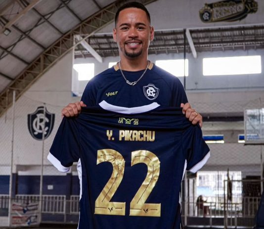 Pikachu admite coração azulino: “Família é toda remista” Yago Pikachu – Foto: Samara Miranda (Clube do Remo)